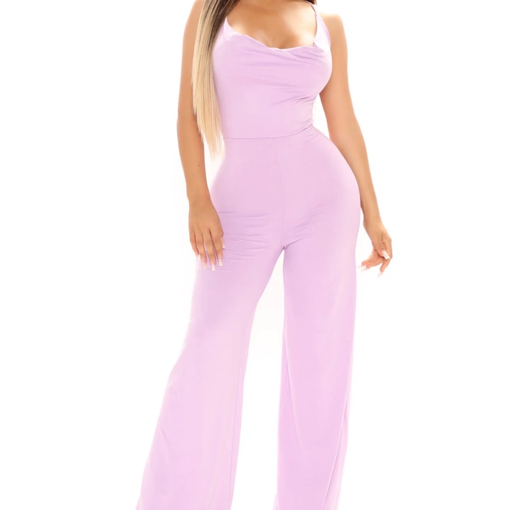 Fashion Nova Jumpsuit-Lavender